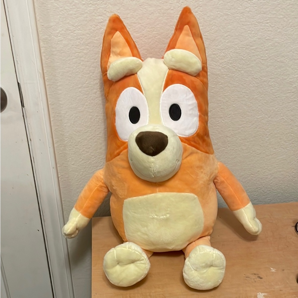 Orange and Cream Stuffed Animal Toy
